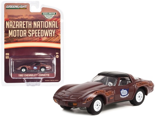 1982 Chevrolet Corvette Nazareth National Motor Speedway Official Pace Car 1/64 Diecast Model Car by Greenlight