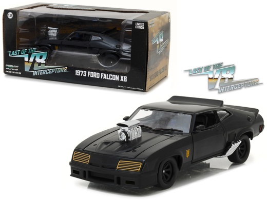 1973 Ford Falcon Xb Black "Last Of The V8 Interceptors" Diecast Model Car