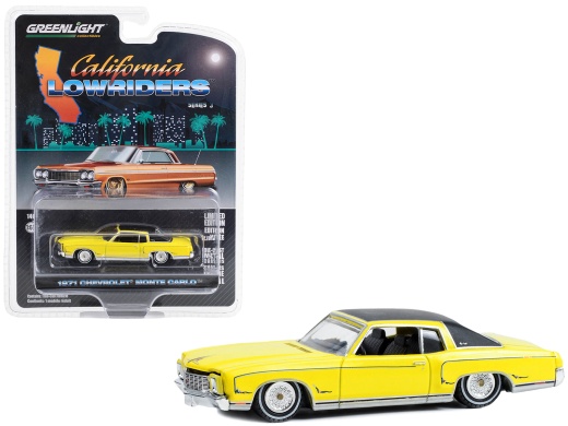 1971 Chevrolet Monte Carlo Lowrider Diecast Model Car - GreenLight