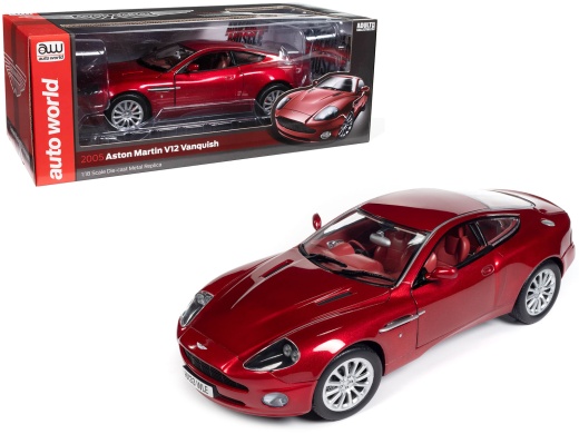 2005 Aston Martin V12 Vanquish RHD Diecast Model Car by Auto World