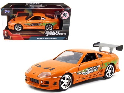Brian's Toyota Supra Orange 'Fast & Furious' Movie 1/32 Diecast Model Car by Jada
