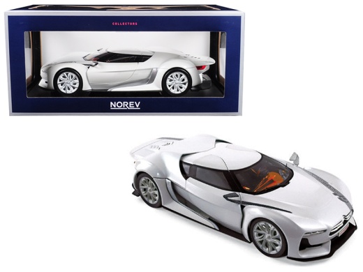 Citroen Concept Gt White Salon De Paris 2008 1/18 Diecast Model Car By Norev
