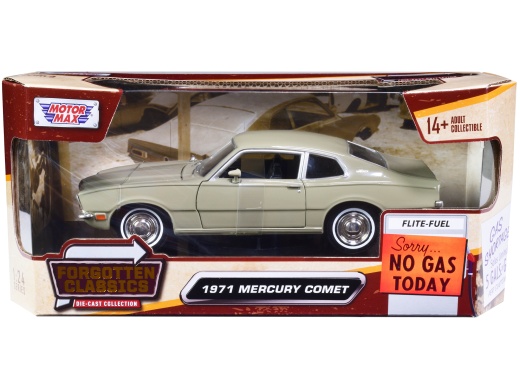 1971 Mercury Comet Beige 'Forgotten Classics' Series 1/24 Diecast Model Car By Motormax