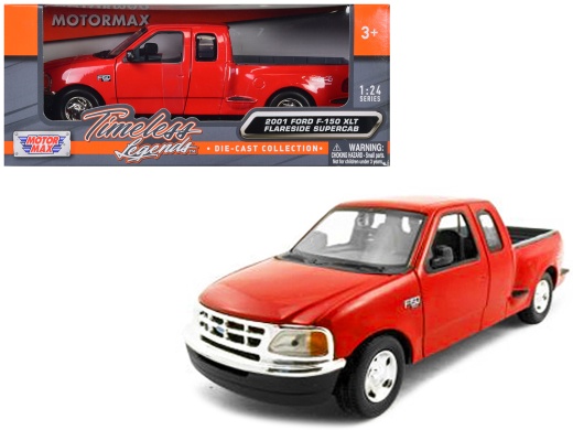 2001 Ford F-150 XLT Flareside Supercab Pickup Truck Diecast Model Car by Motormax