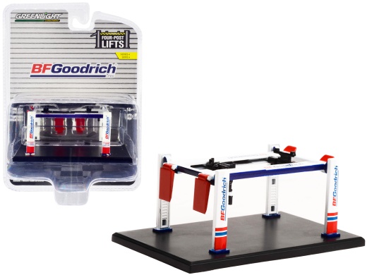 Adjustable Four-Post Lift BFGoodrich Diecast Model by GreenLight