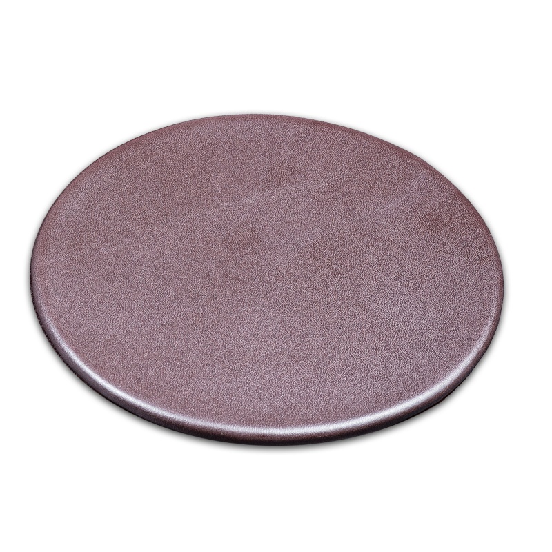 Chocolate Brown Leatherette Coaster