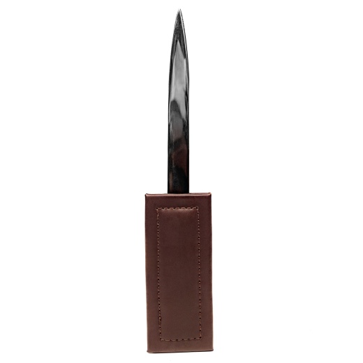 Dark Brown Bonded Leather Letter Opener by Dacasso