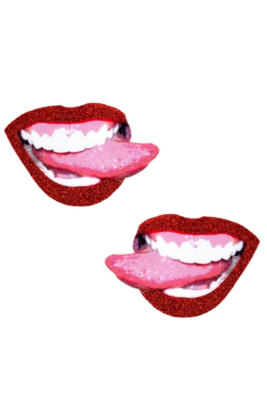 Freaking Awesome Party In The USA Glitter Lip Pasties by Donna Di Capri
