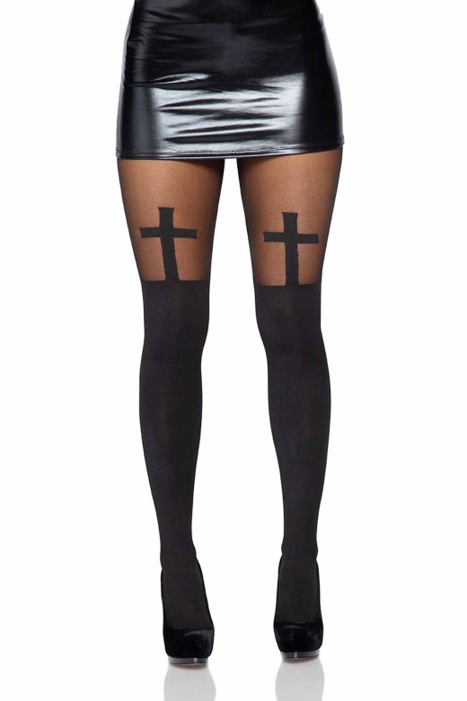 Dia Cross Pantyhose by Donna Di Capri