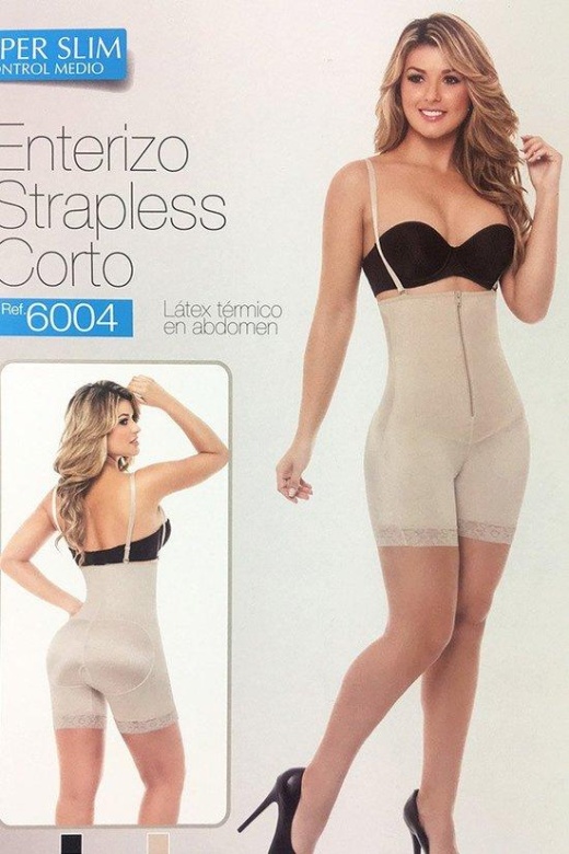 Donna Di Capri Mid-Thigh Zip-Up Body Shaper