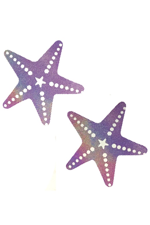 Lustful Lilac Mermaid Starfish Pasties by Donna Di Capri
