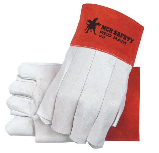 MCR Safety 4808 Red Ram Mig/Tig Welding Gloves - Premium Goat Skin Leather Welding Gloves