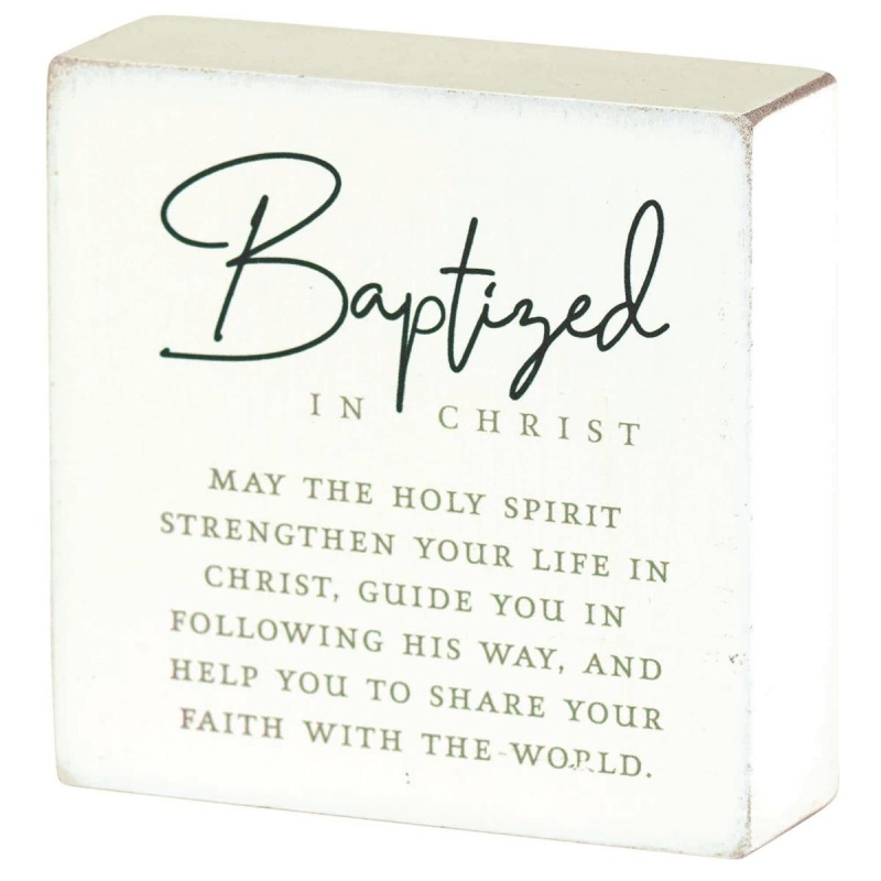 Tabletop Plaque Baptized In Christ