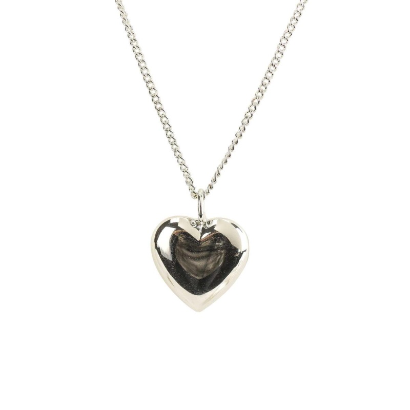 Heart 2 Heart Mom Silver Plate 18" Chain
