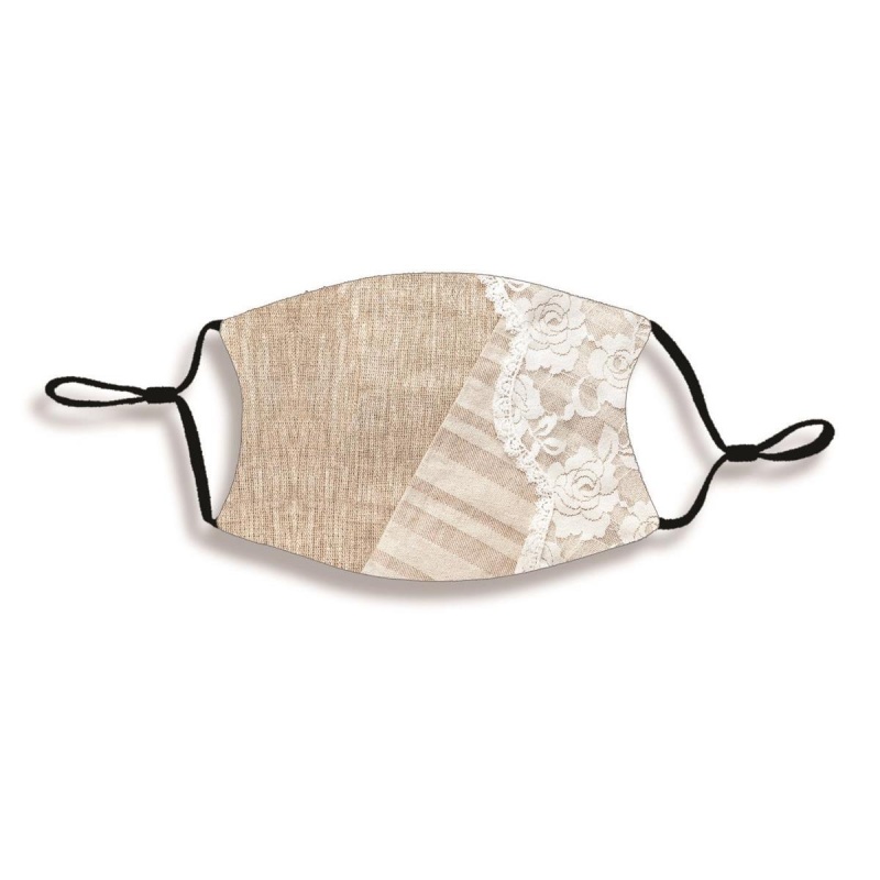 Burlap - Floral Lace Face Mask