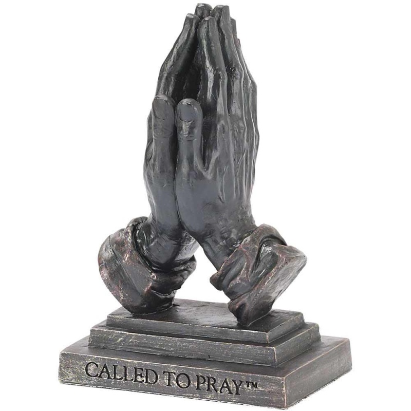 Figurine Praying Hands Bronze-Tone Resin
