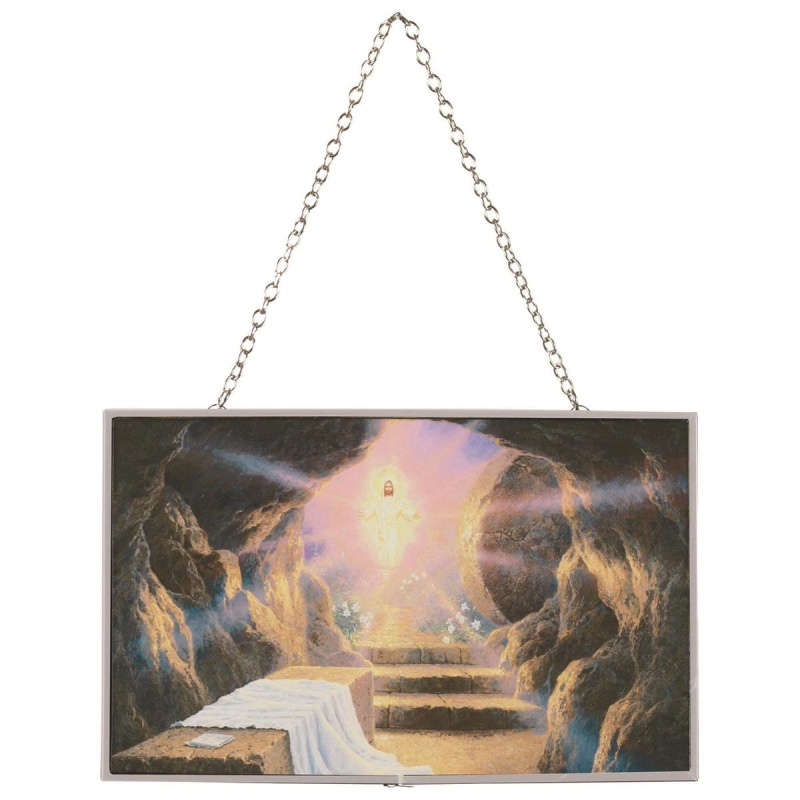 Christ Is Risen 8x5 Rectangle Suncatcher