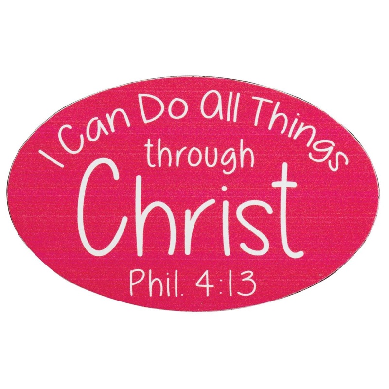 Magnet I Can Do All Things 5X2.75