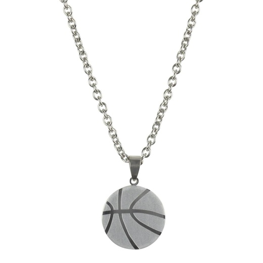 NK-Basketball-Him-Stnls Stl 1"-24"Ch Necklace - Buy Basketball Jewelry Online