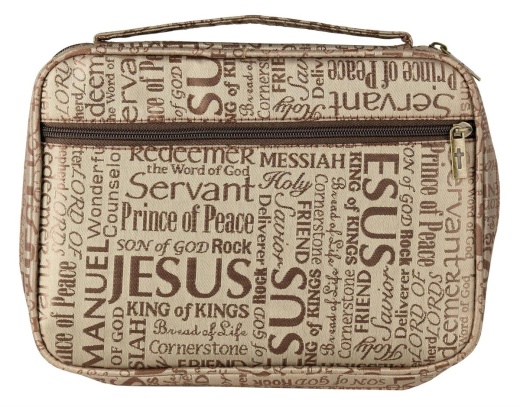Names of Jesus Bible Cover - Brown XXL