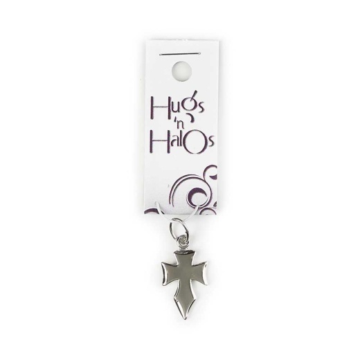 Hugger-Sp Flare Crs-Cd - Silver Plated Flare Cross Hugger