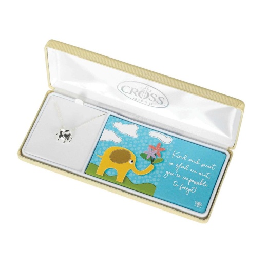 Nk Elephant 9/16" Sil Plt 18" Ch Necklace - A Unique Friendship Gift