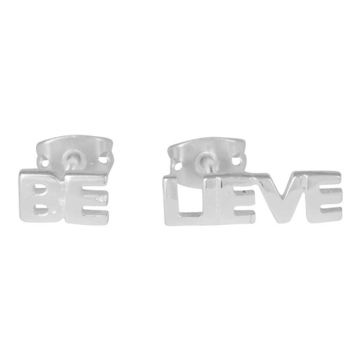 Ear-Believe Studs Sil Plt