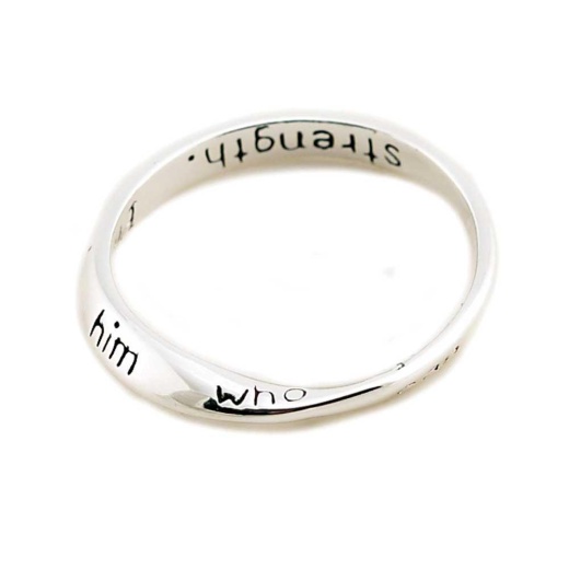 RNG-SP Inspiring-PH4:13 SZ 10 - Silver Plated Inspiring Ring