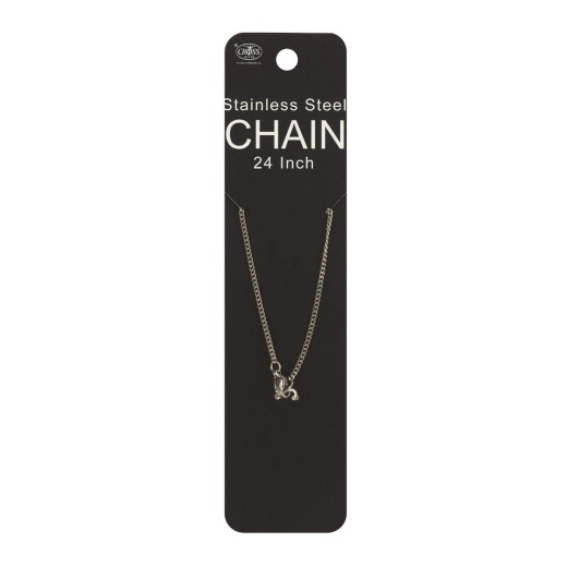 24" Curb Chain Stainless Steel Necklace