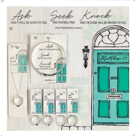 Ask Seek Knock Jewelry Prepack Board - Get Organized in Style