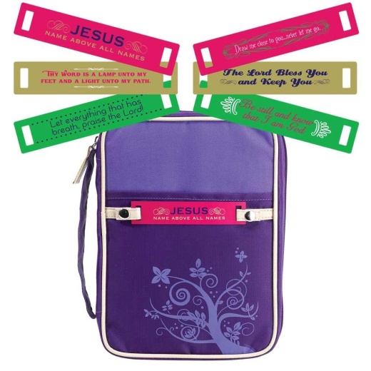 Purple Changeable Tag Bible Cover