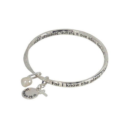 Jeremiah 29:11 Twist Bangle Bracelet