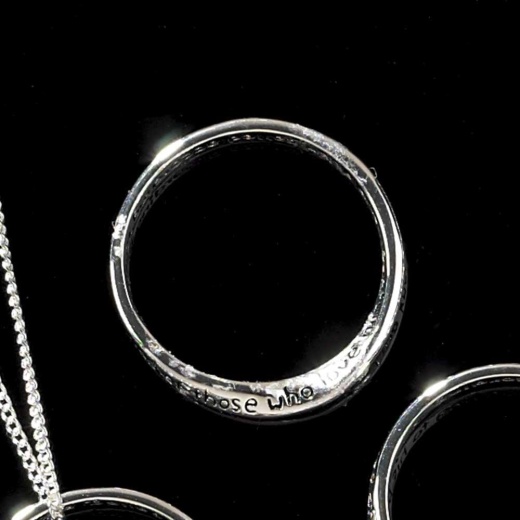 Rng-Sp Inspiring-Rom 8:28 Sz5 Silver Plated Ring