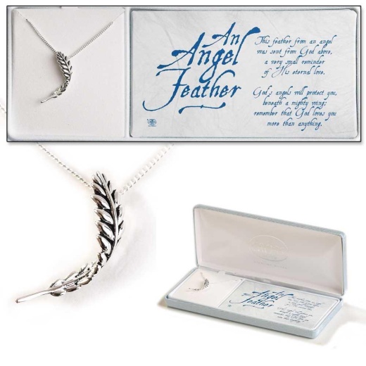 NK-SP An Angel Feather 18" Chain Pendant