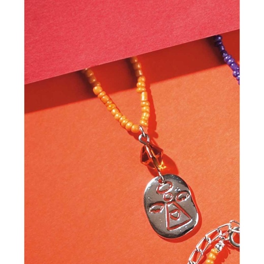 Nk-Sp Angel 18" Caramel Seed Bd Necklace