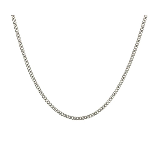 18" Curb Chain Necklace with Spring Clasp