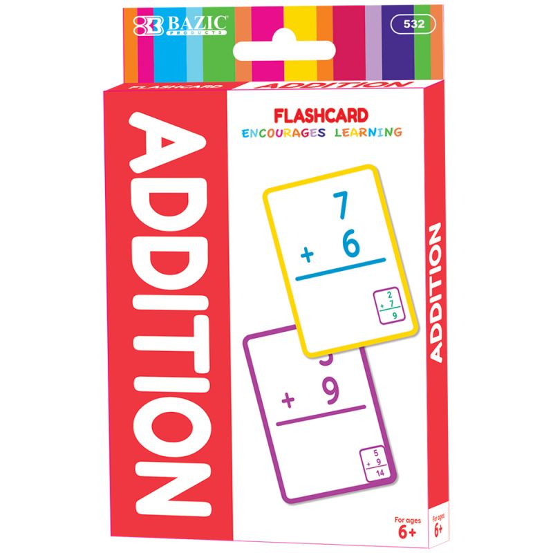 Addition Flashcards - 36 Cards Per Pack
