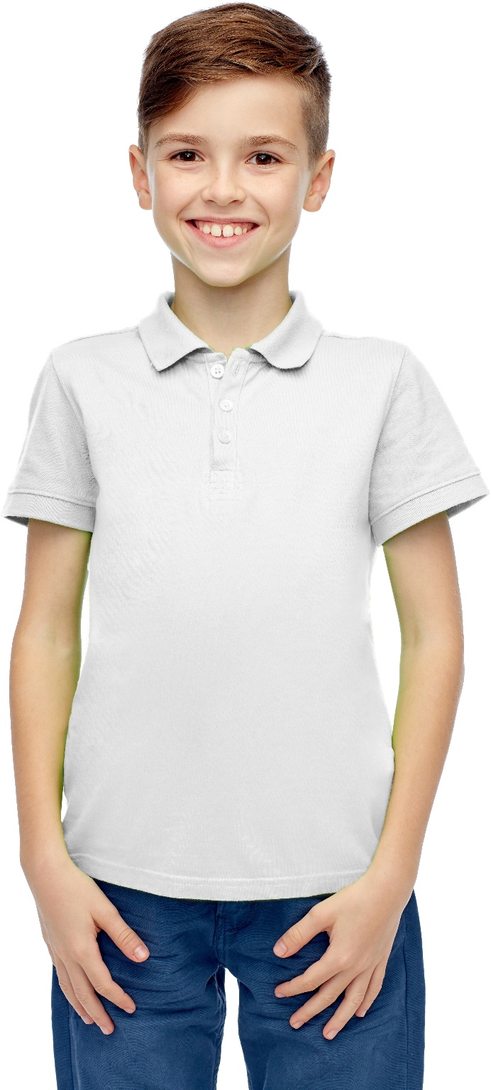 Boys' White Short Sleeve Polo Shirt - Size 10