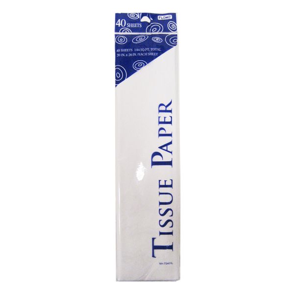 Gift Bag Tissue Paper - White, 40 Pack