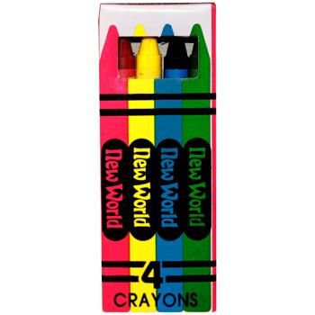 Bulk Crayons - 4 Count, Assorted Colors