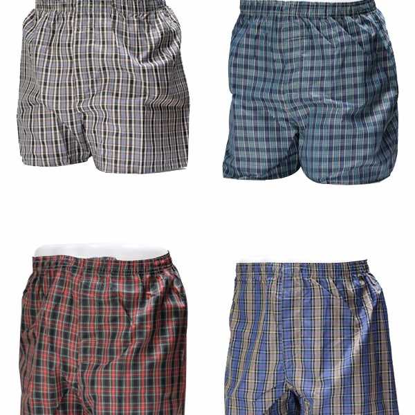 Men's Boxer Shorts - Plaid, S - Xl
