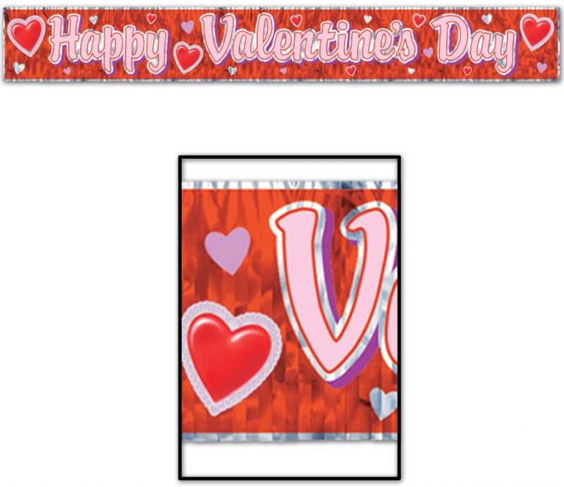 Happy Valentine's Day Banners - 8" X 5'