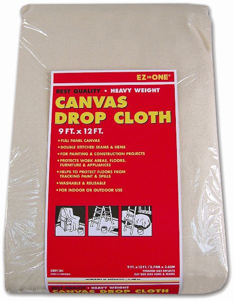 Canvas Drop Cloth 8 Oz. - 9 Ft. X 12 Ft