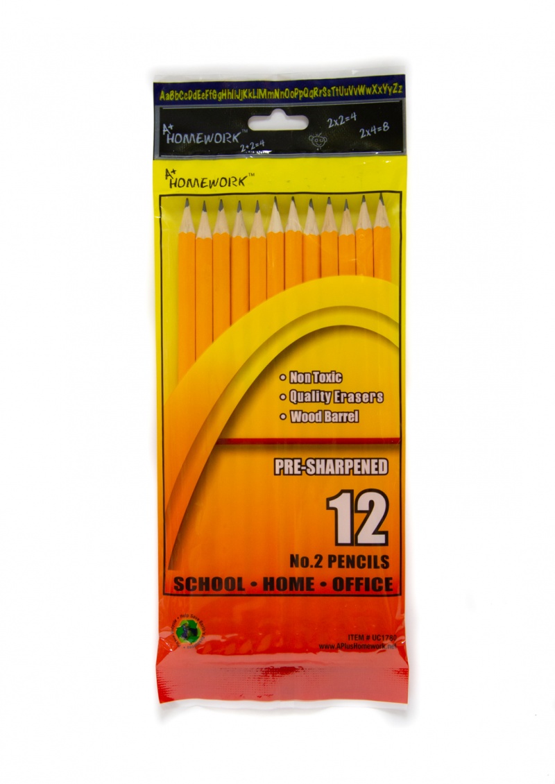 #2 Pencils -12 Count, Pre-Sharpened