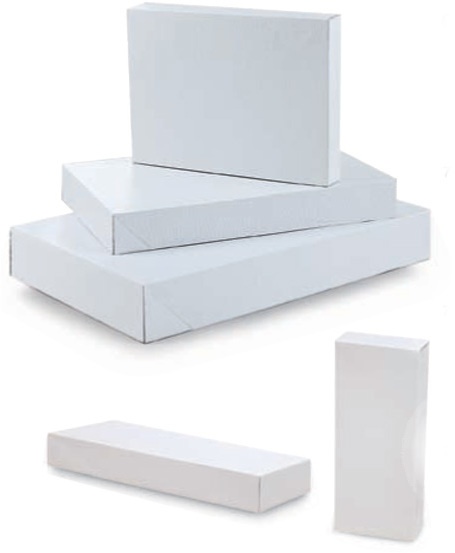 Embossed White Gift Boxes [1 Pc] - Style #96s
