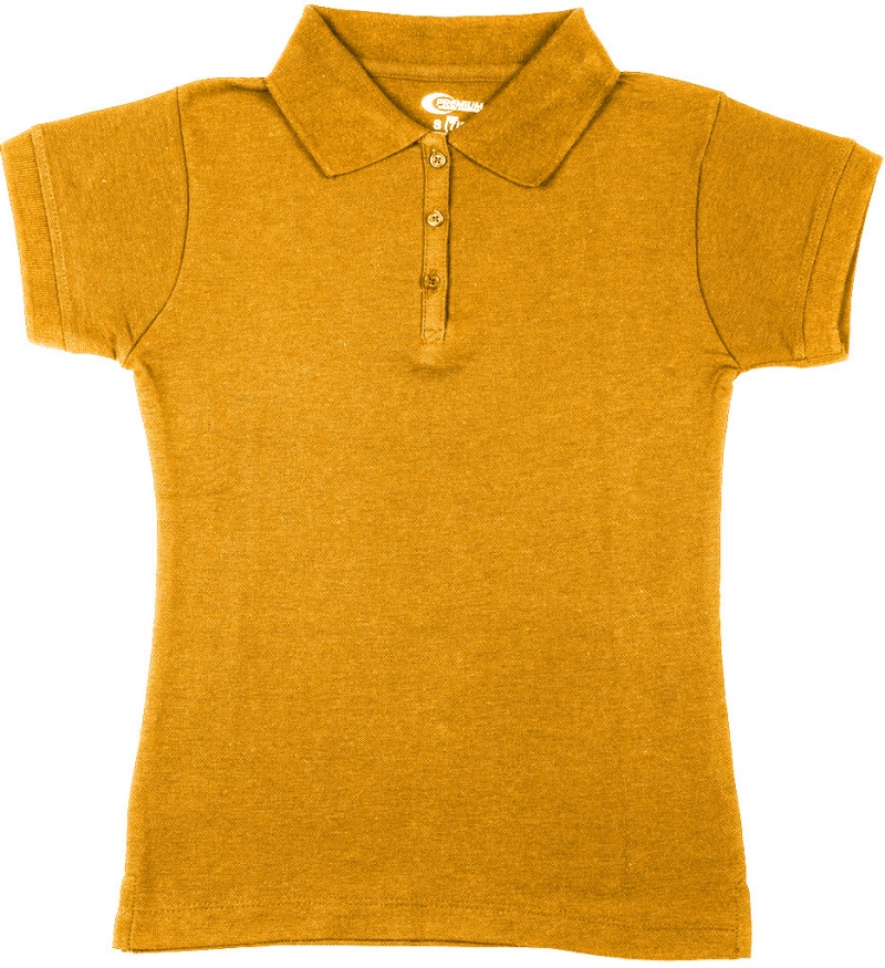 Premium Gold Girls' Polo Shirts - Size 3/4 (Xxs)