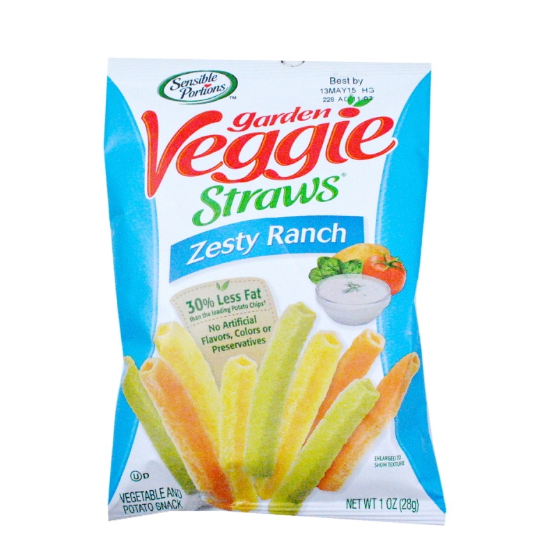 Garden Veggie Straws - Zesty Ranch 1 Oz Bag