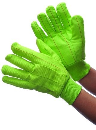 Neon Green Hot Mill Gloves