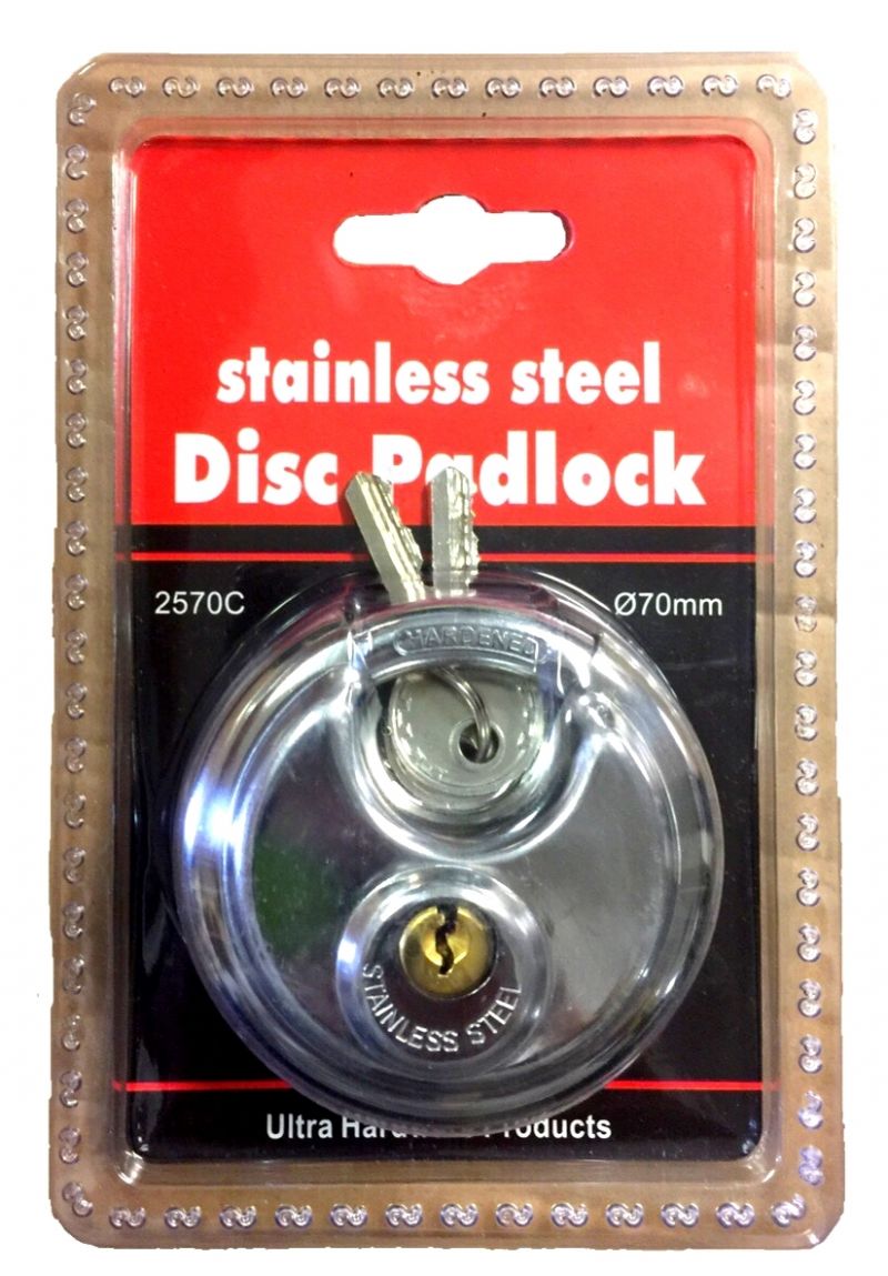 Stainless Steel Disc Padlock