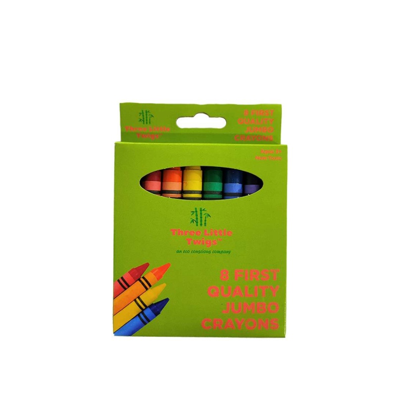 Jumbo Crayons - 8 Pack, Assorted Colors